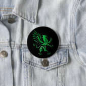 Green Griffin Rampant Button (In situ)