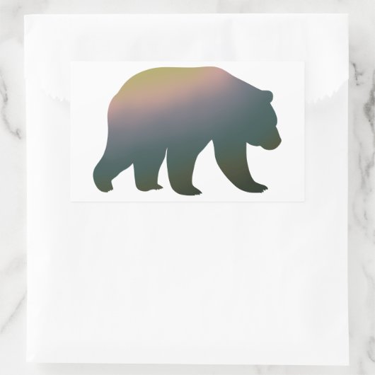 Green Grizzly Beer Gradient Sticker (Tas)