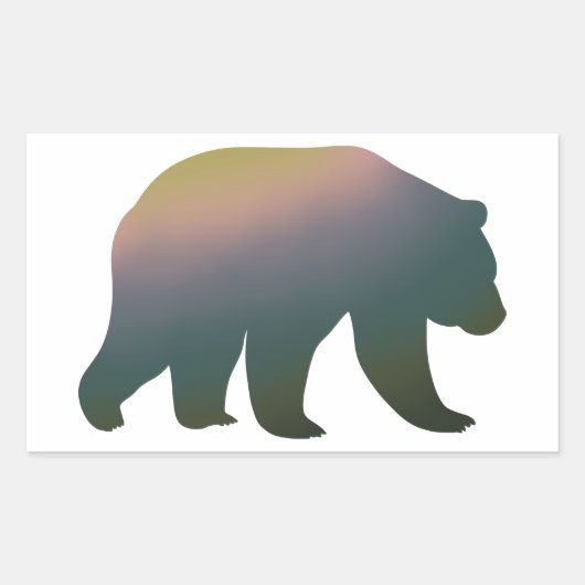 Green Grizzly Beer Gradient Sticker (Voorkant)