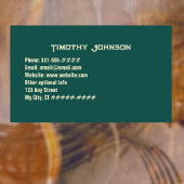 Green Groovy Swirl gitaar muzikant en lessen Visitekaartje