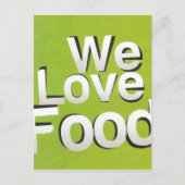 Green Grub Club: We Heart Food Design Briefkaart (Voorkant)