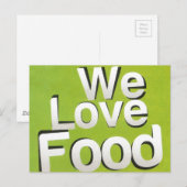 Green Grub Club: We Heart Food Design Briefkaart (Voorkant / Achterkant)