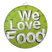 Green Grub Club: We Heart Food Design Dartbord (Voorkant)