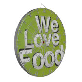 Green Grub Club: We Heart Food Design Dartbord (Voorkant Links)