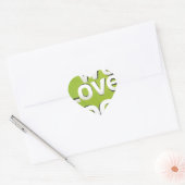 Green Grub Club: We Heart Food Design Hart Sticker (Envelop)