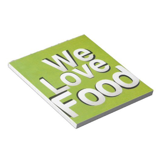 Green Grub Club: We Heart Food Design Notitieblok (Schuin)