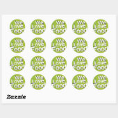Green Grub Club: We Heart Food Design Ronde Sticker (Vel)