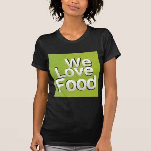 Green Grub Club: We Heart Food Design T-shirt (Voorkant)
