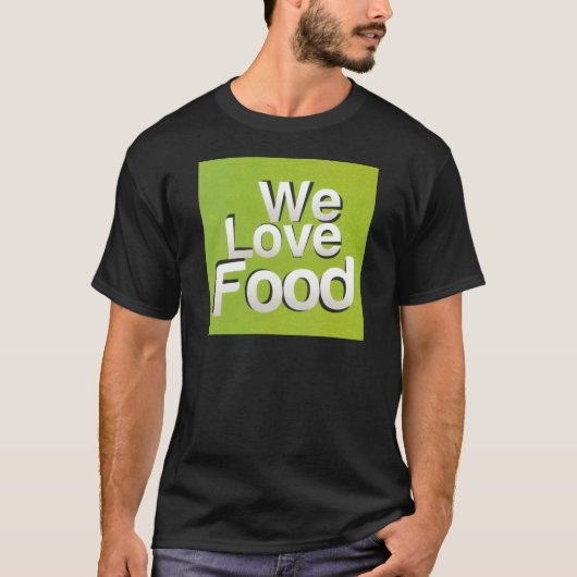 Green Grub Club: We Heart Food Design T-shirt (Voorkant)