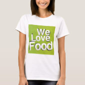 Green Grub Club: We Heart Food Design T-shirt (Voorkant)