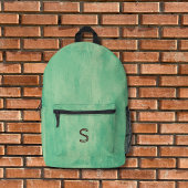 Green Grunge Aesthetic Bedrukte Rugzak