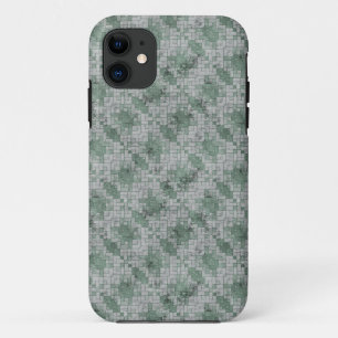 Green Grunge Mozaïek Case-Mate iPhone Case