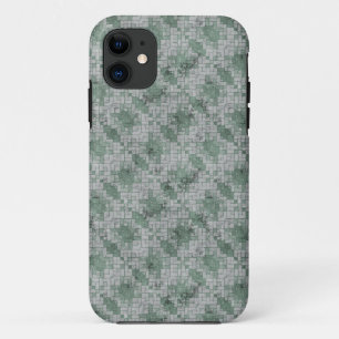 Green Grunge Mozaïek Case-Mate iPhone Case