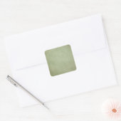 Green Grunge Vierkante Sticker (Envelop)