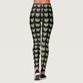 Green Guardian Angel Art Custom Holiday Leggings (Achterkant)