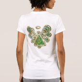 Green Guardian Angel Art Custom T-shirt (Achterkant)