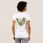 Green Guardian Angel Art Custom T-shirt (Achterkant volledig)
