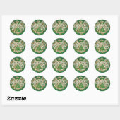 Green Guardian Angel Art Decal Stickers (Vel)