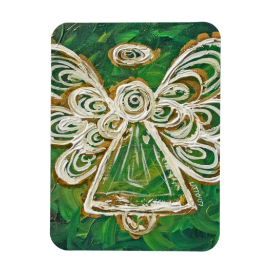 Green Guardian Angel Custom Magnet Art schilderen Magneet (Verticaal)