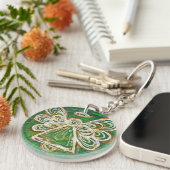 Green Guardian Angel Custom Sleutelhanger (Voorkant Rechts)