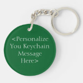 Green Guardian Angel Custom Sleutelhanger (Achterkant)