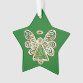 Green Guardian Engel Kerst Ornament Hangers (voorkant)