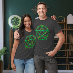 Green Guardian: Het Malachiet pentagram T-shirt