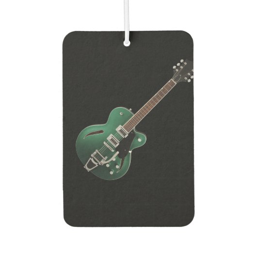 Green Guitar Air Freshener Luchtverfrisser (Voorkant)