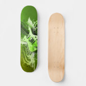 Green Guitar Skateboard (Voorkant)