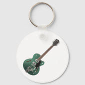 Green Guitar Sleutelhanger (Voorkant)