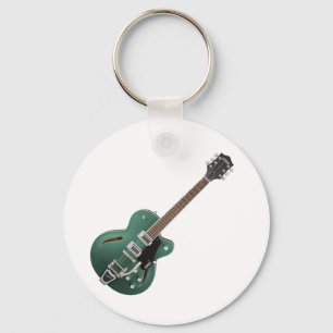 Green Guitar Sleutelhanger