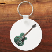 Green Guitar Sleutelhanger (Voorkant)