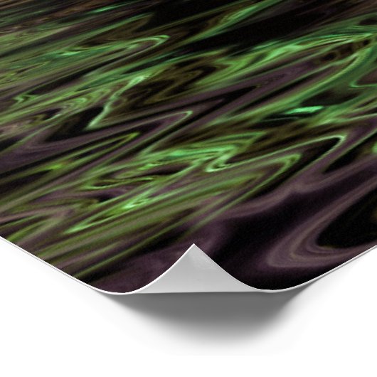 Green Gully Fractal Art Poster (Hoek)