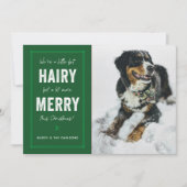 Green Hairy en Merry Pet met Kerstmis Feestdagenkaart (Voorkant)
