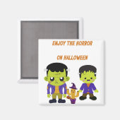 Green Halloween Magneet (Voorkant / Achterkant)