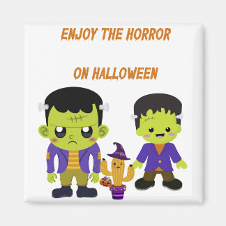 Green Halloween Magneet