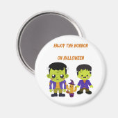 Green Halloween Magneet (Voorkant / Achterkant)