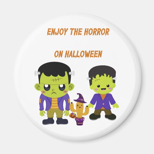 Green Halloween Magneet (Voorkant)
