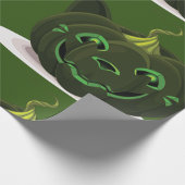 Green Halloween Pumpkin Cadeaupapier