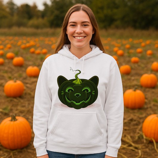 Green Halloween Pumpkin Hoodie