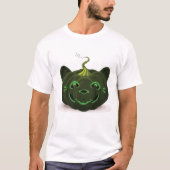 Green Halloween Pumpkin T-shirt (Voorkant)