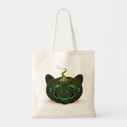 Green Halloween Pumpkin Tote Bag (Voorkant)