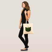 Green Halloween Pumpkin Tote Bag