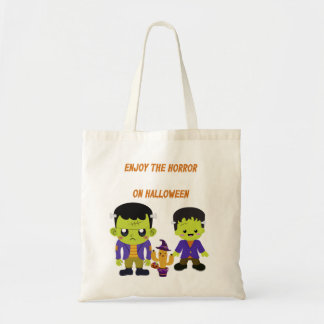 Green Halloween Tote Bag