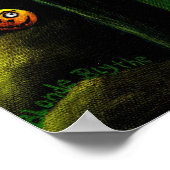 Green Halloween Witch Poster (Hoek)