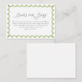 Green Hand Painted Frame Books for Baby Informatiekaartje (Voorkant / Achterkant)