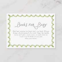Green Hand Painted Frame Books for Baby