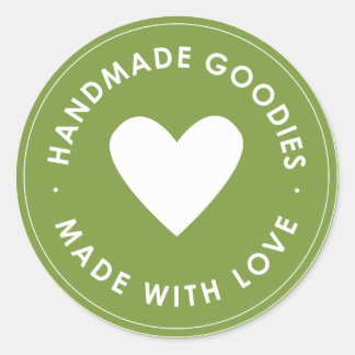 Green Handmade Goodies Sticker