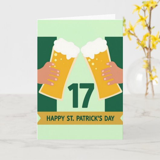 Green Hands Toast Pattern Card Kaart (Gele Bloem)