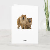 Green Happy Birthday Chow Puppy Dog Kaart (Achterkant)